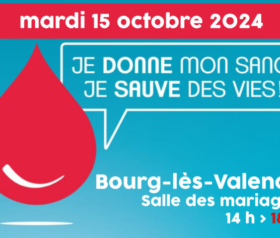 Don du sang octobre 2024